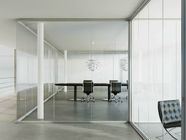 La oficina moderna de cristal moderada el marco de aluminio divide/las divisiones de los tabiques de la oficina