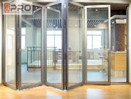 Puerta de encargo de la ducha del doblez del BI de la puerta de plegamiento del diseño durable ambiental de aluminio plegable impermeable de las puertas plegables