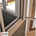 Toldo esmaltado doble de aluminio Windows de la vertical francesa con el polvo que cubre precio francés de la ventana del toldo