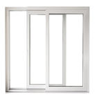 Windows de desplazamiento esmaltado doble impermeable, el polvo de desplazamiento horizontal de aluminio de Windows cubrió la ventana de desplazamiento de aluminio