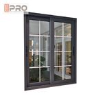 Color negro Windows de desplazamiento de aluminio con precio de aluminio modificado para requisitos particulares pantalla de la ventana de desplazamiento de la ventana de la protección del insecto