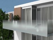 Barandilla de aluminio del balcón de cristal Frameless 10m m grueso al aire libre interior
