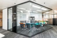 Paredes de división de cristal interiores de la pared de aluminio moderna para las oficinas