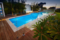 Barandilla de cristal al aire libre de lujo de la barandilla de aluminio de la piscina