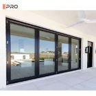 Puertas de cristal de aluminio ISO9001 moderno enorme exterior del patio de desplazamiento
