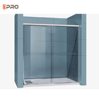 Insonoro Frameless triple silencioso interior de aluminio de la puerta de cristal de desplazamiento