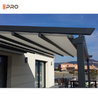 Pérgola solar al aire libre comercial modificada para requisitos particulares retractable grande del tejado de la pérgola de la sombrilla