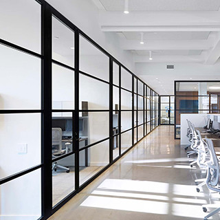Marco de aluminio insonoro de las paredes de división de vidrio de la oficina favorable al medio ambiente